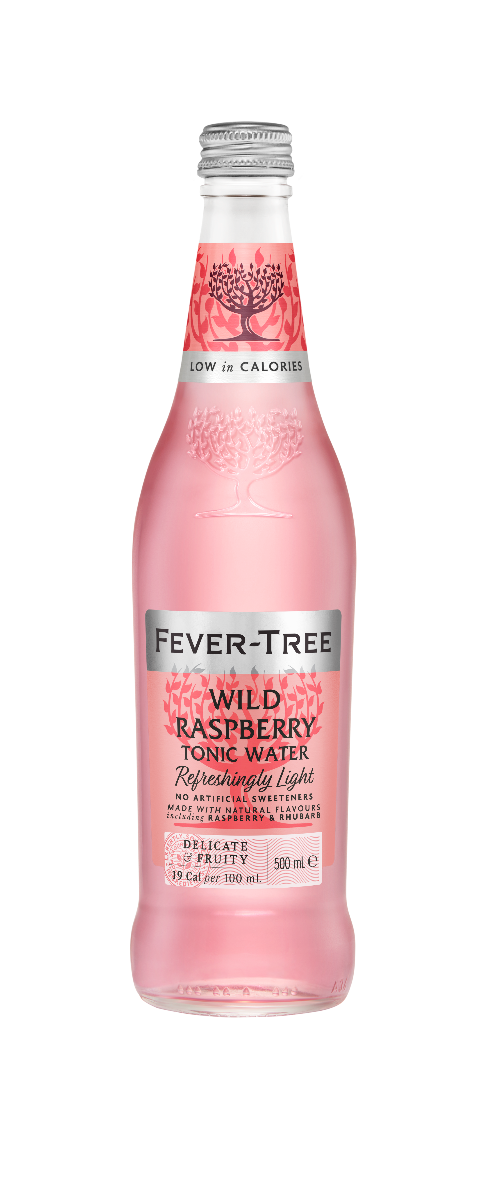 Refreshingly Light Wild Raspberry Tonic Water
