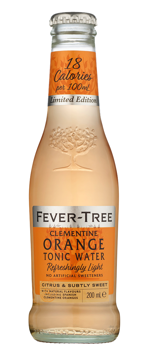 Refreshingly Light Clementine Orange Tonic Water