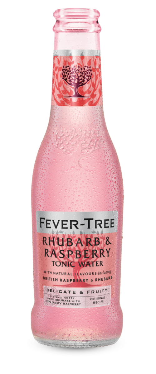 Refreshingly Light Rhubarb & Raspberry Tonic Water