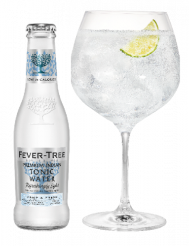 Refreshingly Light Tonic Water and Cocktail