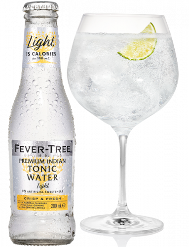 Refreshingly Light Tonic Water and Cocktail